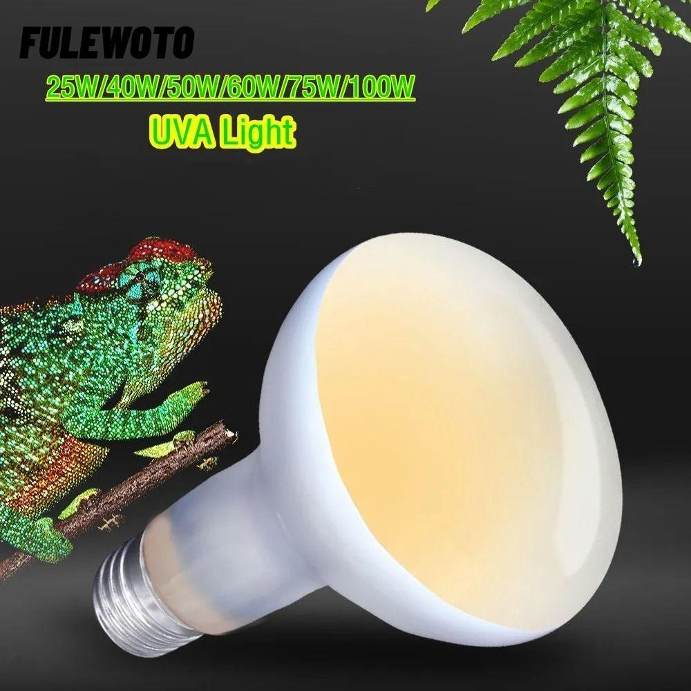 FILEWOTO Đèn sưởi bò sát, Đèn nắng mô phỏng sưởi ấm thú cưng Bóng đèn sưởi ấm bò sát, Bóng đèn nhiệt