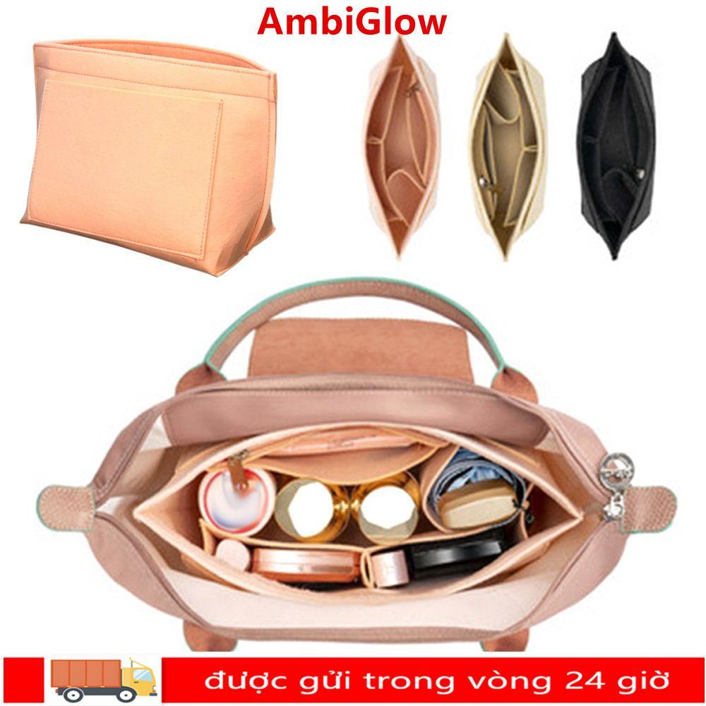 Túi xách AMBIGLOW Chèn túi Túi du lịch bí mật Chèn tổ chức Túi bên trong