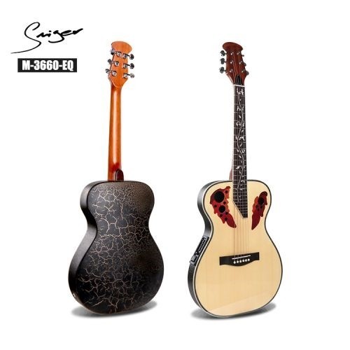 (Chính hãng) Đàn Guitar acoustic ovation chard Smiger M-3660-EQ dáng D - Size 36 inch