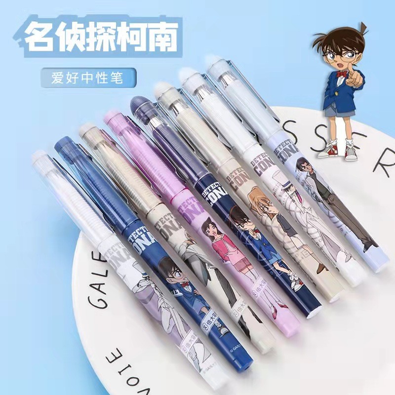 Sở thích Thám Tử Lừng Danh Conan Limited Khớp Hàng Hóa Nắp Bút Trung Bình Bút Đài Phun Nước Màu Đen 