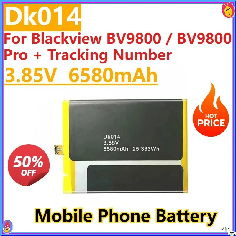 MỚI 3.85V 6580mAh Pin Cao DK014 Cho Blackview BV9800 / BV9800 Pro + Số Theo Dõi