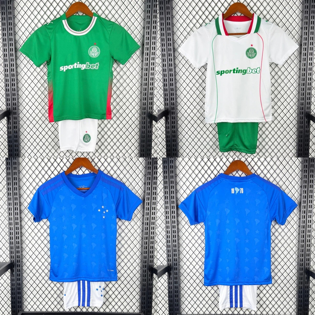 Bộ áo bóng đá trẻ em Cruzeiro Palmeiras Jersey 26 / 27 #265130