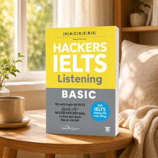 Sách - Hackers Ielts Basic Listening - Dành cho band 3.0-5.5 - Kèm lời giải chi tiết (Gamma Books)
