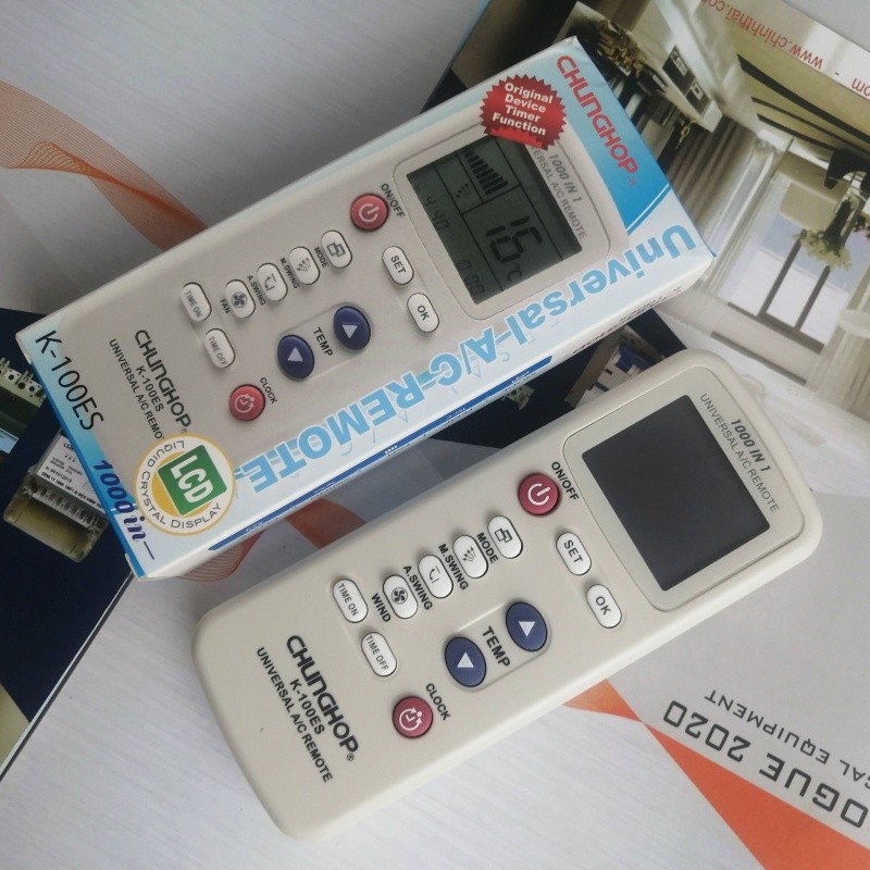 Điều khiển điều hòa đa năng K100ES CHUNGHOP(XỊN)