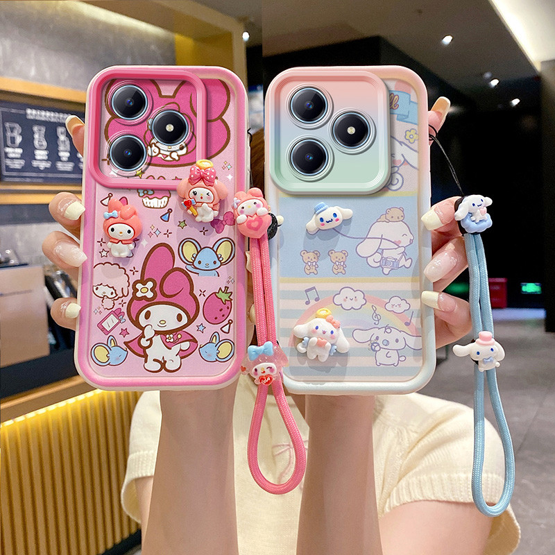 ốp lưng realme c63 c61 Ốp điện thoại búp bê 3D dễ thương cho realme c63 trường hợp  c61 note 60
