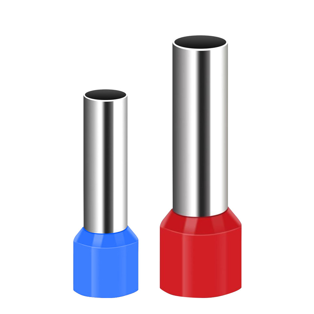 VE Tube Terminal E0508 E1008 E1508 Pin Terminal Châu Âu Terminal Crimping Ear Brass