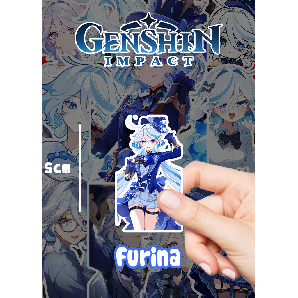 [Genshin Impact] Set 95 Sticker thủy thần Furina  💖 đã cắt sẵn, ko trùng nhau, siêu xinh cho gamer