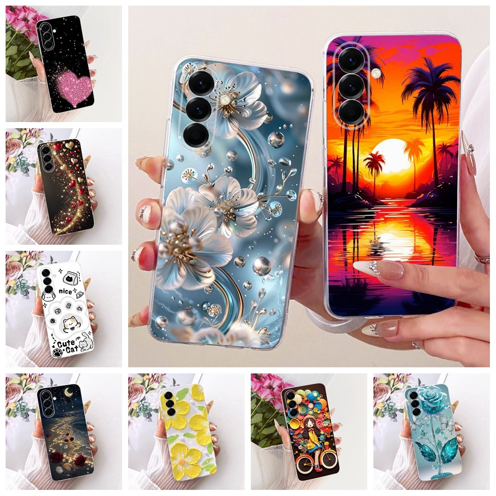 Ốp Lưng Cho Samsung Galaxy A57 5G Dành Cho Samsung A57 5G Vỏ Mèo Dễ Thương Thời Trang Bướm Sơn Sang 