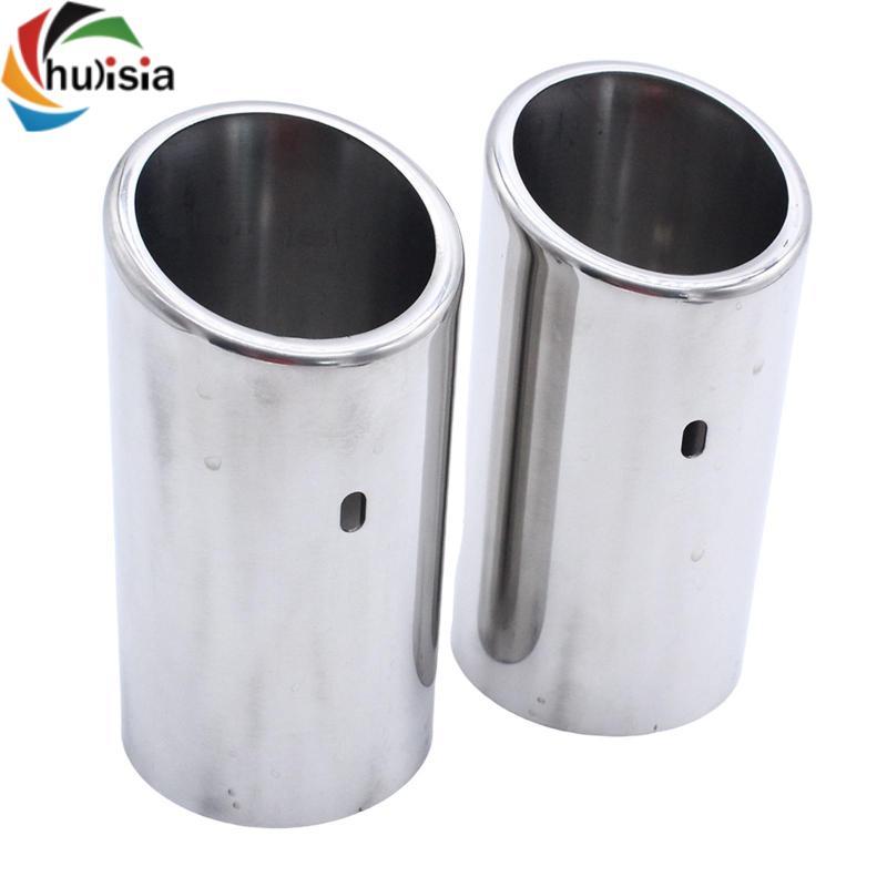 2 Miếng Ống Xả Phía Sau Chắc Chắn Đầu Ổ Cắm Cho Xe Audi Q5 2.0T 2010-2012