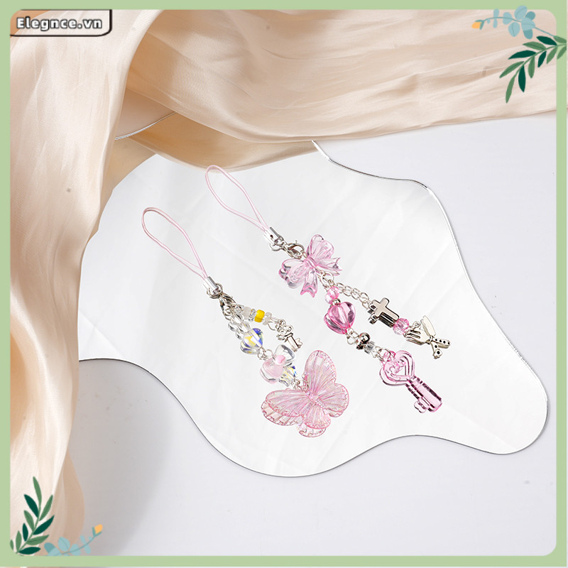 【Elevn】Dây đeo điện thoại dễ thương vỏ tai nghe đính hạt mặt dây chuyền đa năng hình trái tim dành cho bé gái. | BigBuy360 - bigbuy360.vn