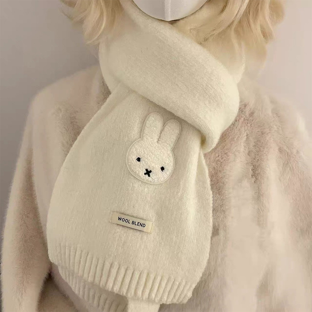 Miffy Rabbit Knitted Scarf Shawl