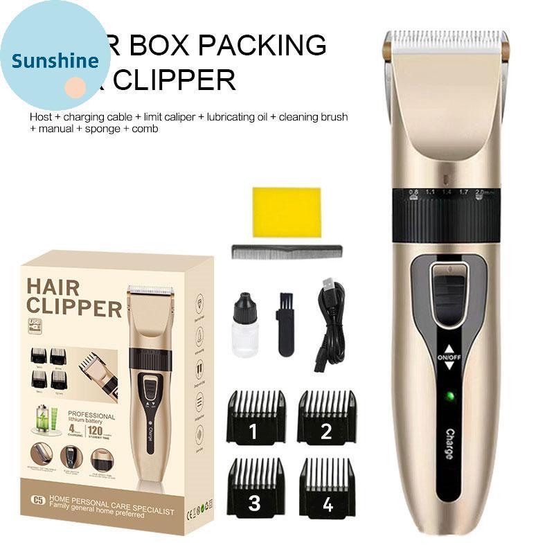 Bộ Tông Đơ Cắt Tóc Vàng Sunshine Cho Nam Tông Đơ Cắt Tóc T-de Tông Đơ Cắt Tóc & Chải Lông Bộ Sạc Tôn