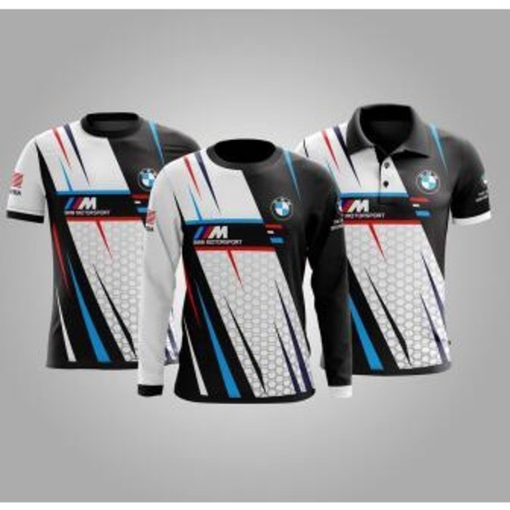 Áo thun thời trang 2025 BMW M POWER 04 Đen thăng hoa / AA Jersi BMW Microfiber / Áo thun BMW Jersey 