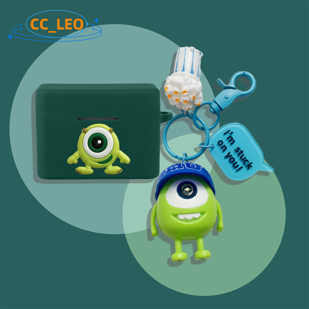 for MoonDrop Golden Ages 2 Case Silicone Soft Case Cute Building Block Pendant Cartoon Monsters Univ