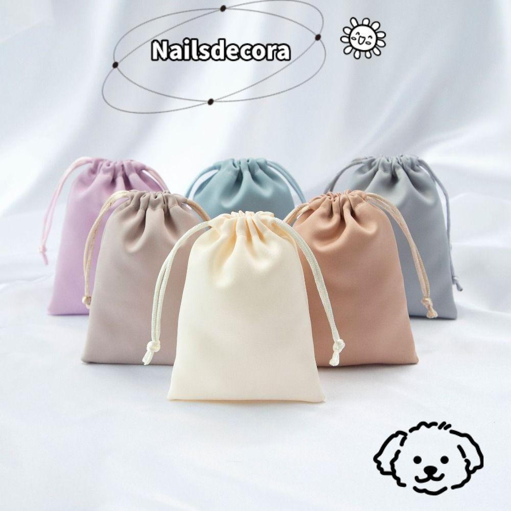 Túi nhung lưu trữ NAILS, Túi dây rút nhỏ nhiều màu, Túi quà sang trọng Đám cưới