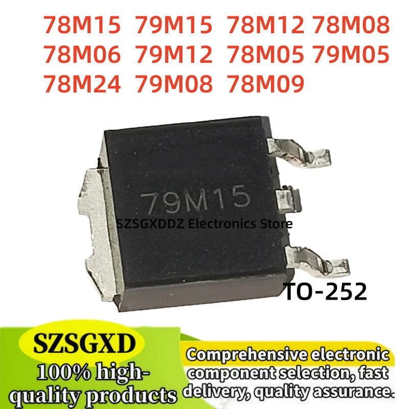 5 Chiếc 78M05 78M06 78M08 78M09 78M10 78M12 78M15 78M24 79M05 79M12 79M15 79M08 TO-252 Hiệu Ứng Trườ