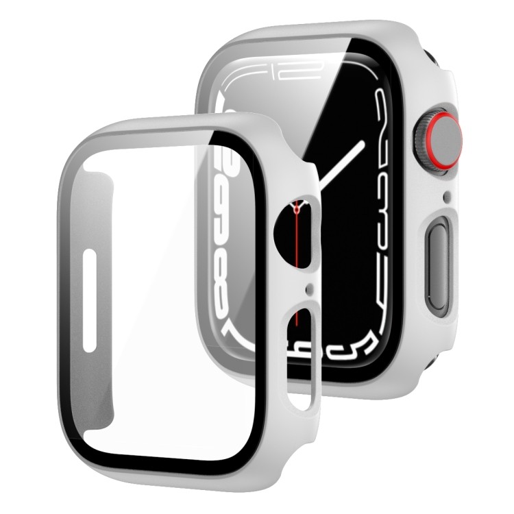 Khung PC 2 Trong 1 + Vỏ Bảo Vệ Kính Cường Lực Cho App Watch Series 7 41mm Cho Apple Watch Series 9 /