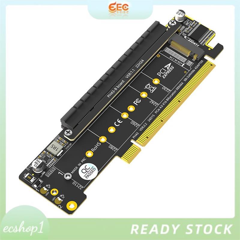 [ecshop1.ph] Bộ chuyển đổi PCIe NVMe kép, PCIe 4.0 X16 sang Dual NVMe & 1x Bộ chuyển đổi PCIe X16 (T