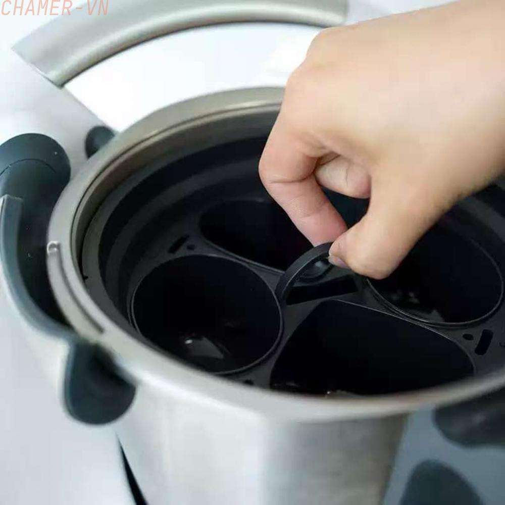 【CHAMER】Heart-shaped silicone steaming tray for eggs, oven-safe, for Thermomix TM6/TM5【HomeLiving】