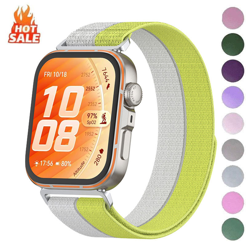 Dây đeo vòng Nylon cho Huawei Watch Fit 3 / 4 / 5 Dây đeo thoáng khí thoải mái bện cho Huawei Watch 