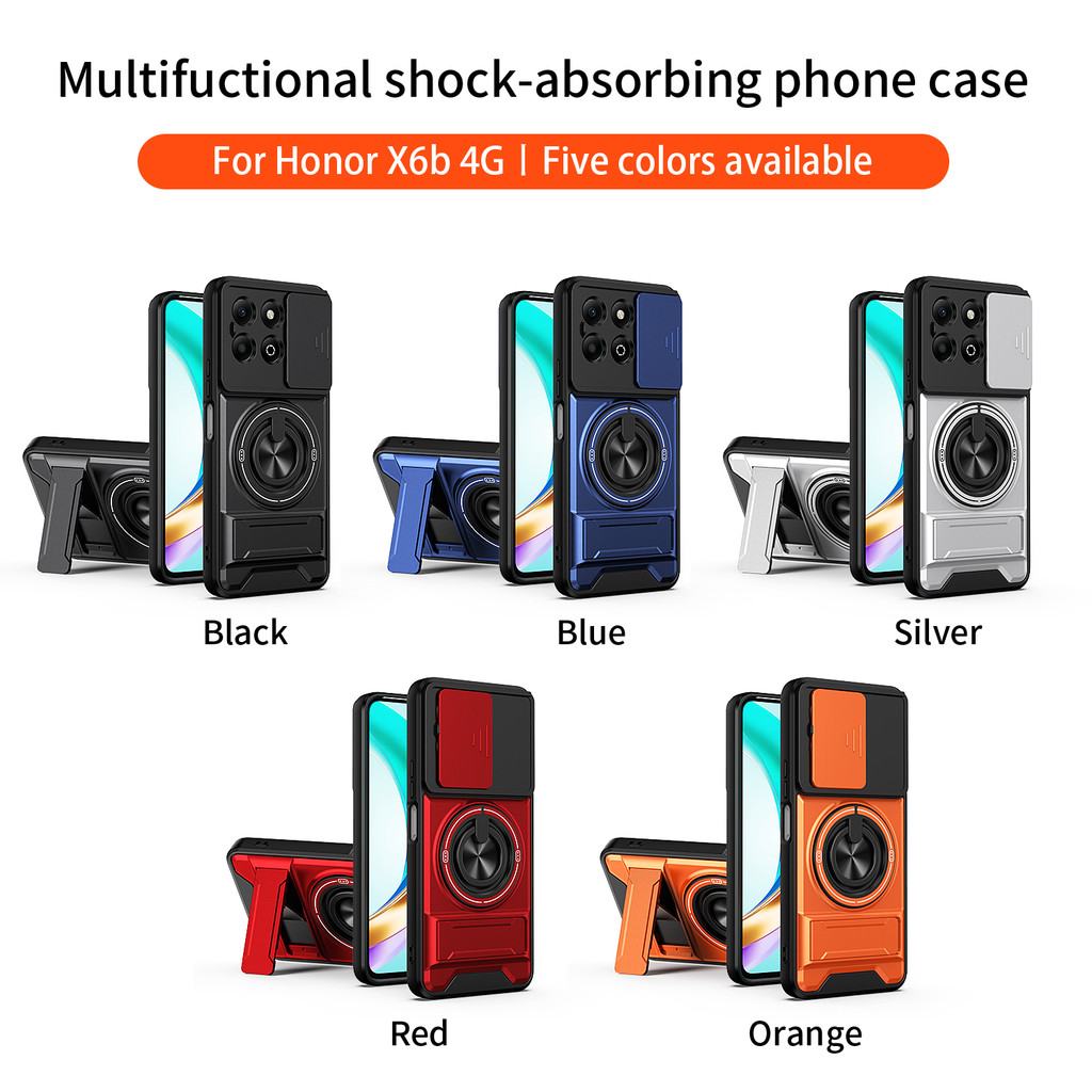Vỏ Giáp Cho Honor X6B Ốp Lưng Chống Sốc Trượt Bảo Vệ Ống Kính Vỏ Điện Thoại Cho Honor X6B Plus Ốp Lư