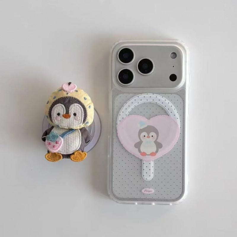 Ốp điện thoại Wave Point Penguin Bracket IPhone 17 ProMax Mới 17Pro Soft Case 16 / 15 / 14