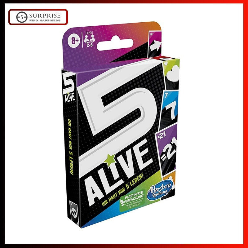 Trò chơi bài 5 Alive: Trò chơi bài tốc độ nhanh cho 2-6 người chơi Trò chơi phản ứng thân thiện với 