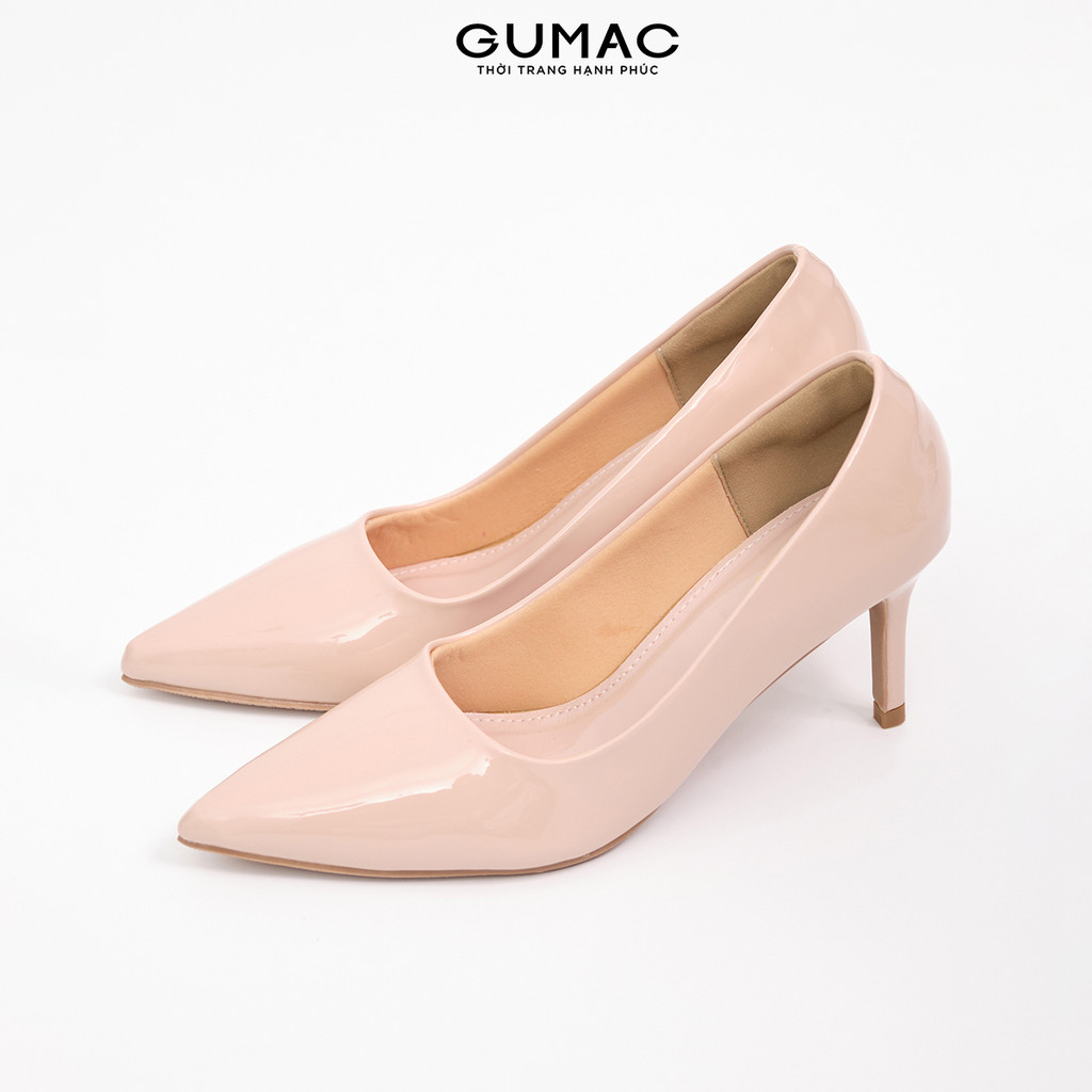 Giày cao gót nữ GUMAC da bóng  GF04043
