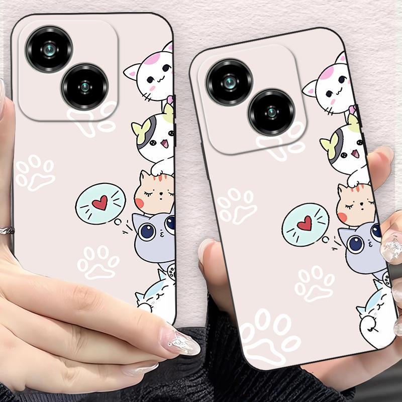 Ốp Điện Thoại Cho ZTE Nubia Neo 2 5G Nubia Air Nubia Focus Pro 5G Hoạt Hình Dễ Thương Mèo Mờ Chống S