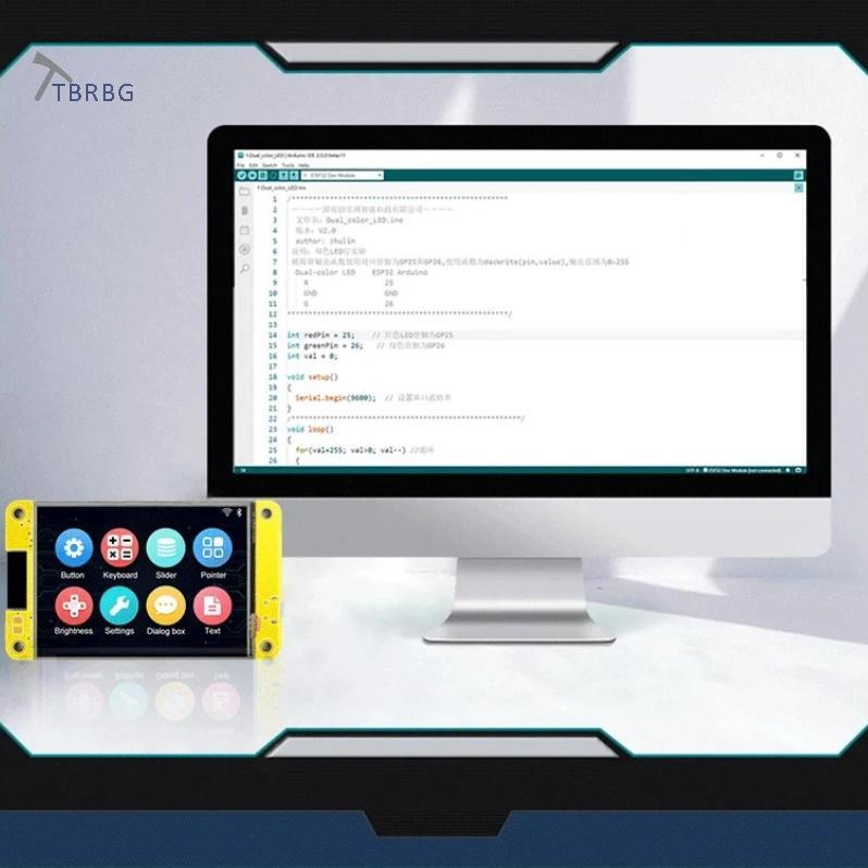 TBRBG ESP32 Ban Phát Triển Cảm Ứng 2.4 Inch LCD TFT Module 240x320 Độ Phân Giải WIFI LVGL GUI Cho Ar
