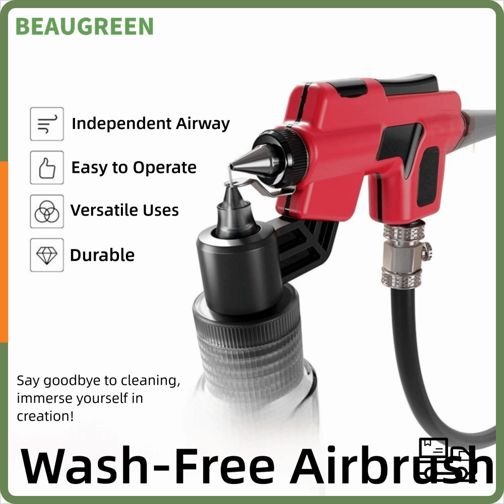 BEAUGREEN Airbrush không cần rửa, dành cho bình trộn DSPIAE PT-AB Dễ phun 50ml, Tranh mô hình có giá