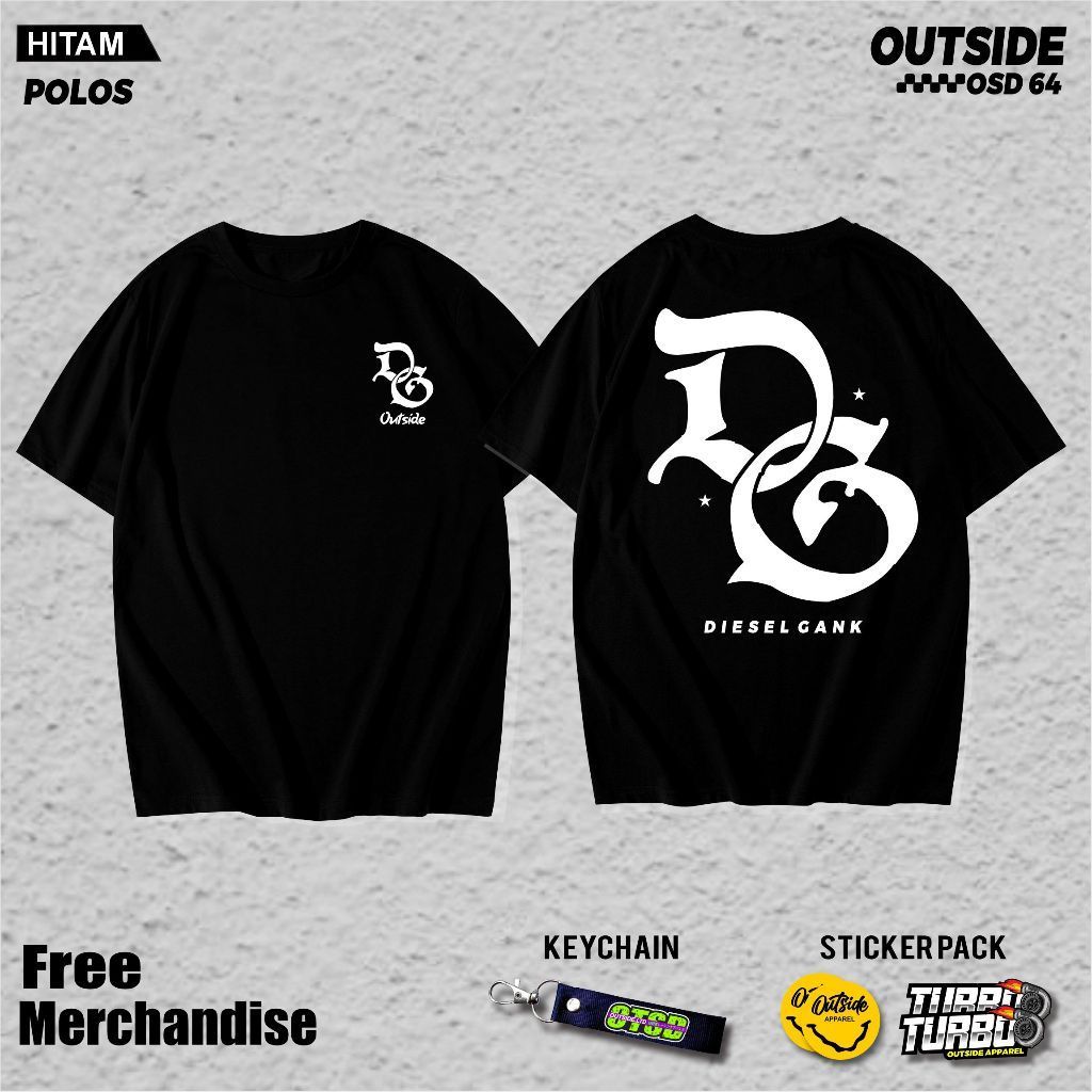 Áo thun Diesel Gank, áo thun Turbo Diesel trơn