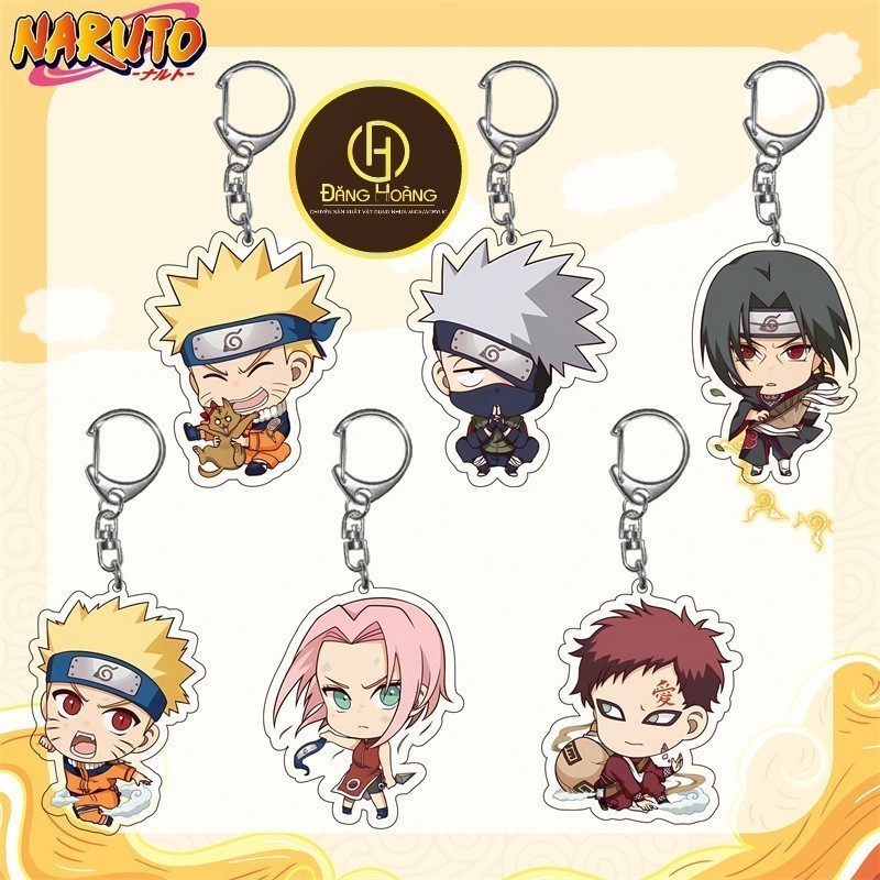 Móc Khoá, Standee, Tranh Kính Mô Naruto Anime Uzumaki Sasuke Sakura Kakashi Itachi Madara Trang Trí 