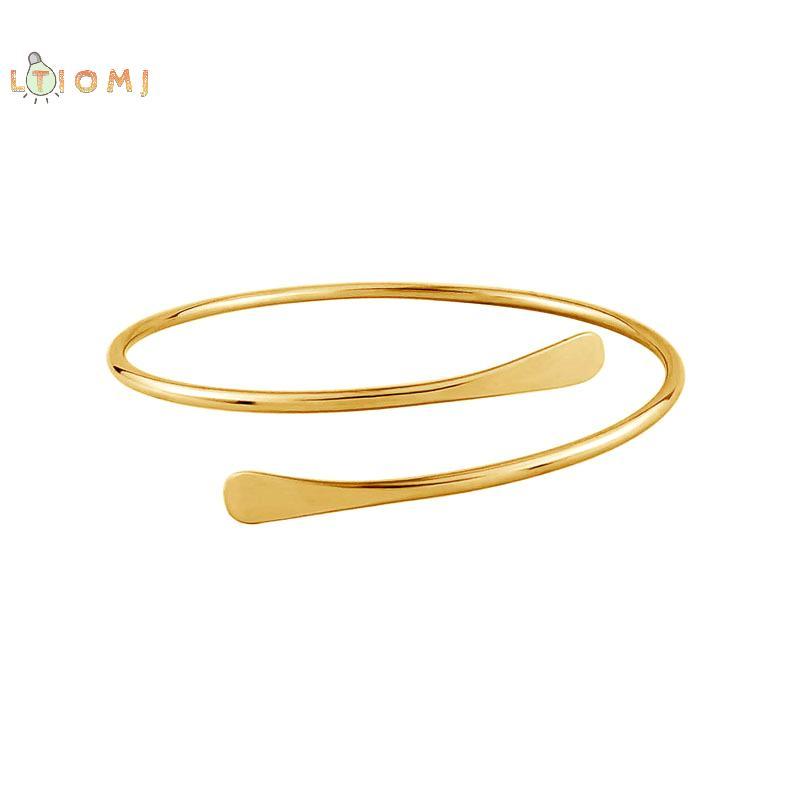 [LTIOMJ] Rocking Ai Cập Swirl Có Thể Điều Chỉnh Tay Filigree Cuff Armlet Armlet Armlet Armband Open 