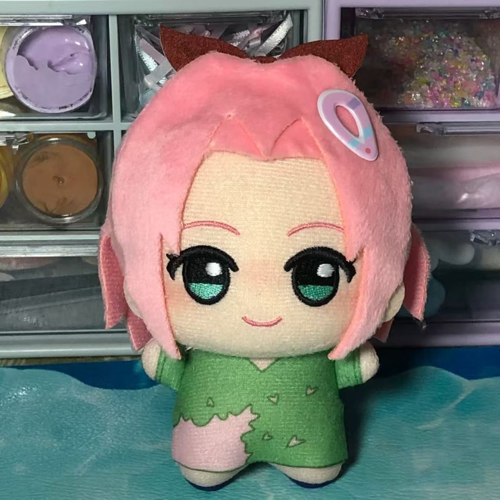 Sản phẩm mới Hàng có sẵn Shadow Ninja Hàng hóa Fancy Haruno Sakura Cotton Doll 10cm Nunu In Hình Cơ 