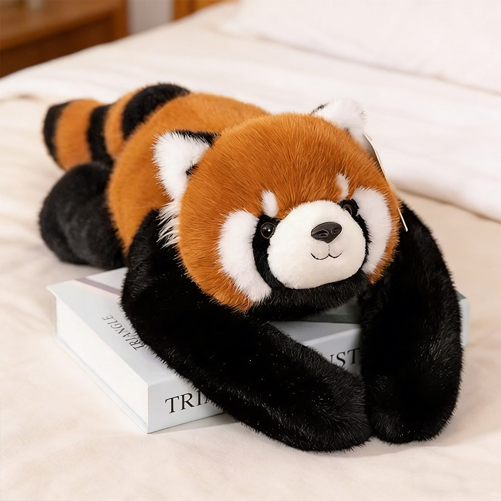 Plushie Stuffed Animals, Raccoon Sloth Big Sloth Plush, Super Soft 45cm Fluffy Hair Plush Doll Kids