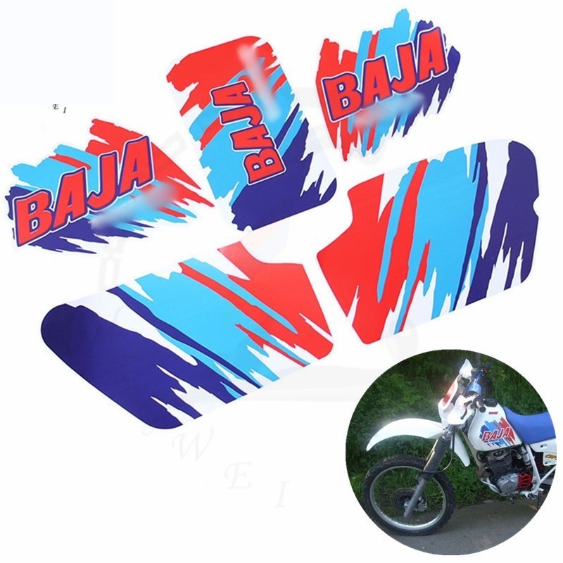 Honda XR250 Baja250 Baja XR 250 Bụi Bẩn Xe Đạp Decal Hoàn Chỉnh Đồ Họa Miếng Dán Địa Hình Miếng Dán 