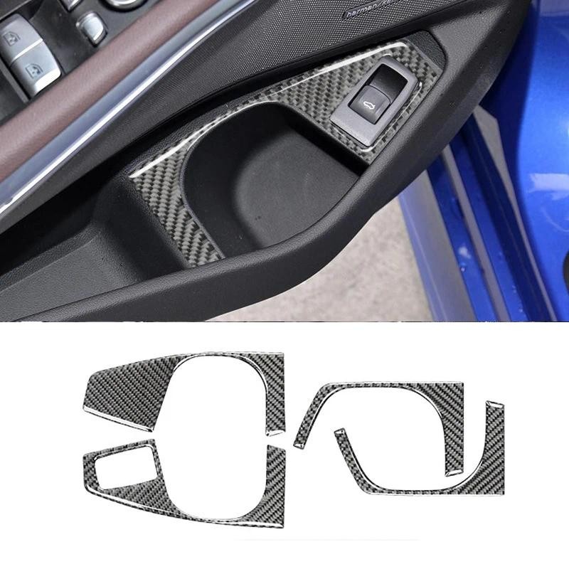 Sợi Carbon Cửa Sổ Ô Tô Nâng Bảng Điều Khiển Trang Trí Bao Viền Miếng Dán Decal Cho Xe BMW G20 G28 3 