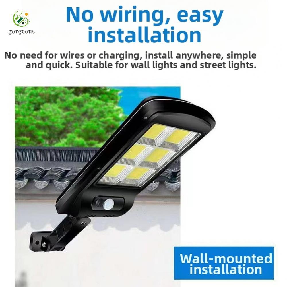 ⭐GROUS⭐Solar Wall Light COB LED 180° Detection Angle 6-12 Hours Continuous Lighting