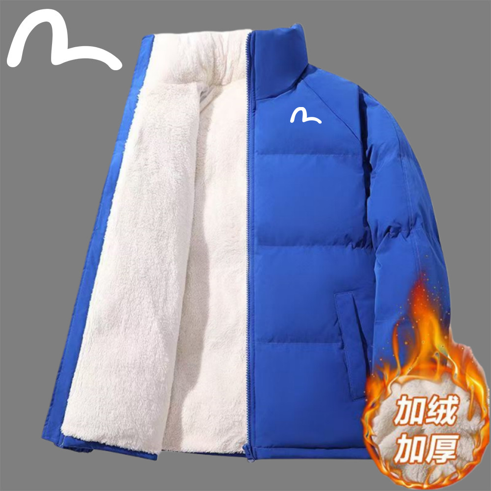 Evisu & Fushen - Áo Khoác Đôi Thu Đông 2025 Cho Nam và Nữ, Chất Liệu Cotton, Chống Mưa và Nóng Lạnh