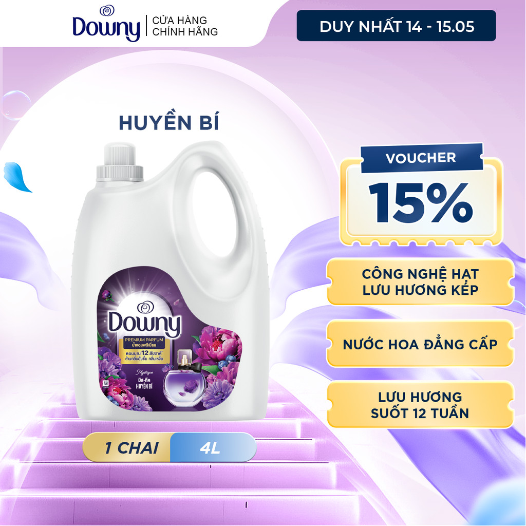 Nước Xả Vải Downy Huyền Bí Chai 4L