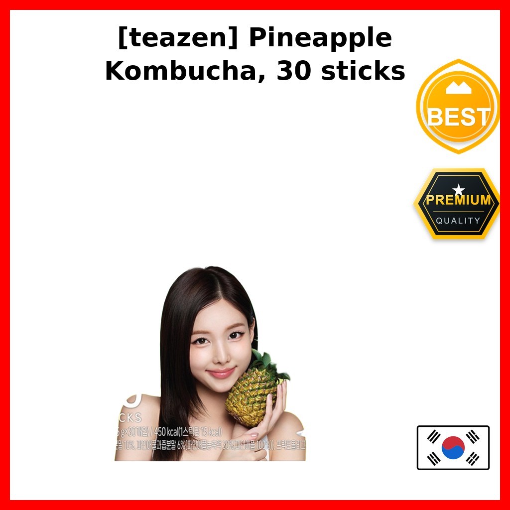 [teazen] Dứa Kombucha, 30 que / Kombucha Hàn Quốc / Nước uống Probiotic / Chính hãng 100% của mimoma