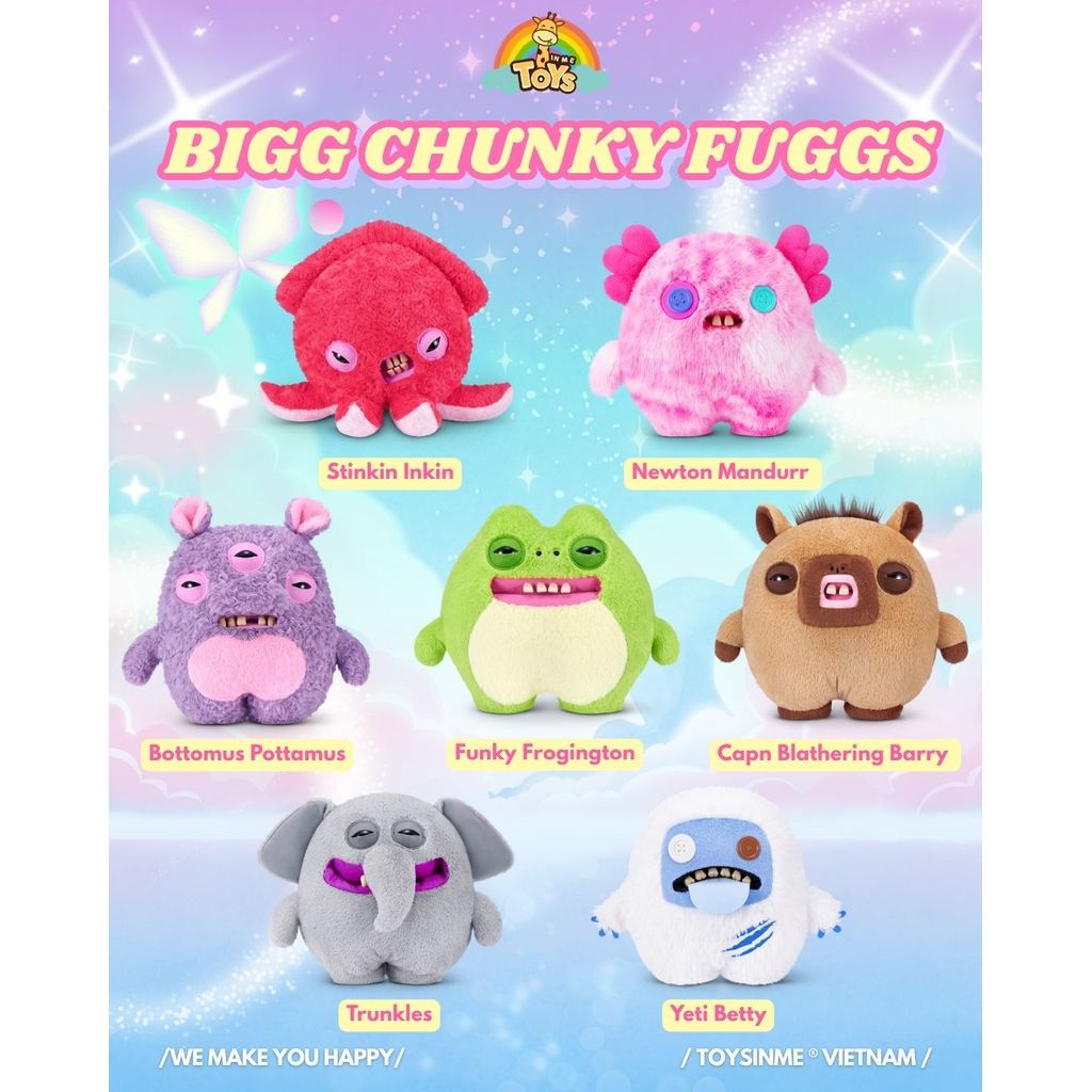 [ TOYS IN ME x FUGGLER ] ZURU TOYS Fuggler Bigg Chunky 18 Inch - Đồ Chơi Gấu Bông Sưu Tầm