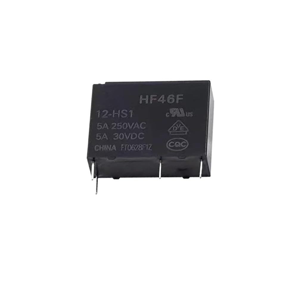 Rơle HF46F-5-HS1 HF46-12-HS1 HF46F-24-HS1 Bộ Rơle Điện Công Nghiệp 4pin 5A thường mở (HF46F-12-HS1,5