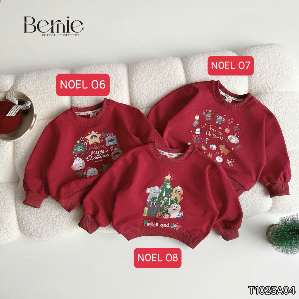 ÁO SWEARTER ĐỎ GIÁNG SINH CHO BÉ YÊU