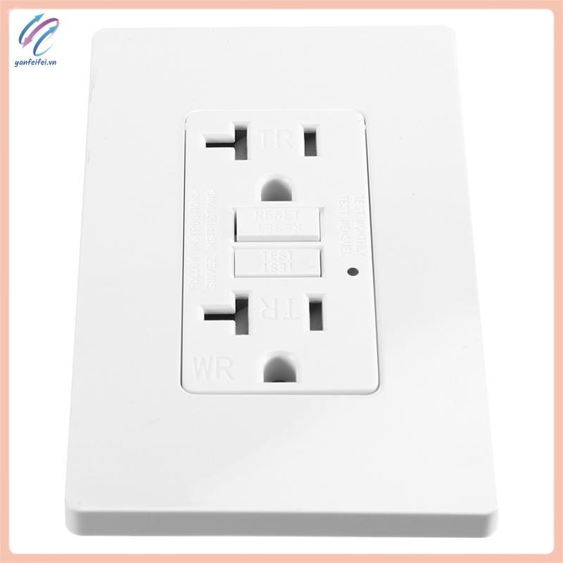 [yanfeifei.vn] GFCI Outlets 20 Amp, Chống thời tiết ngoài trời (WR), Bộ ngắt mạch đứt gãy mặt đất, B