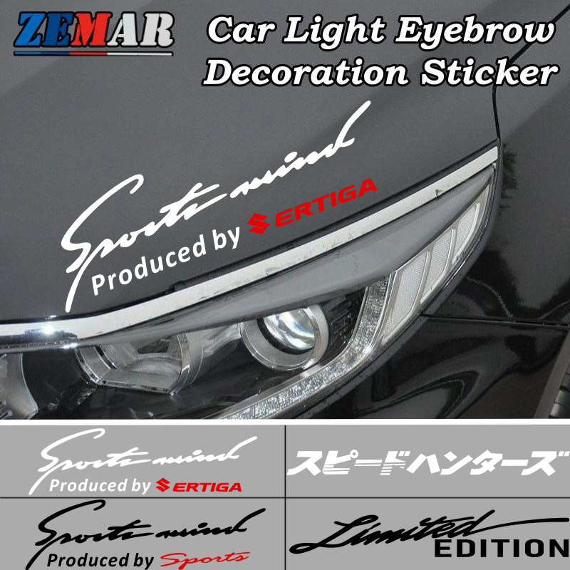 Suzuki Ertiga Đèn Ô Tô Lông Mày Trang Trí Miếng Dán Đèn Pha Ô Tô Lông Mày Miếng Dán Trang Trí Biểu T