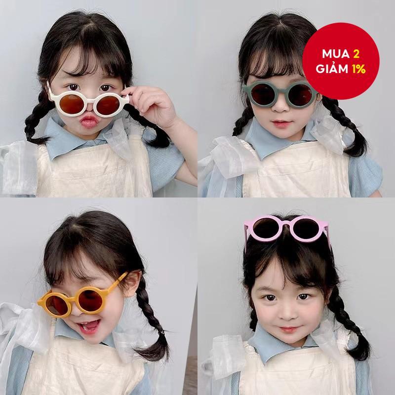 Kính râm trẻ em ound Bảo vệ UV400, Kính râm trẻ em dễ thương để đi biển & vui chơi ngoài trời