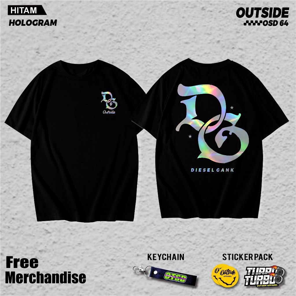 Áo thun diesel bên ngoài Gank, áo thun ba chiều Turbo Diesel