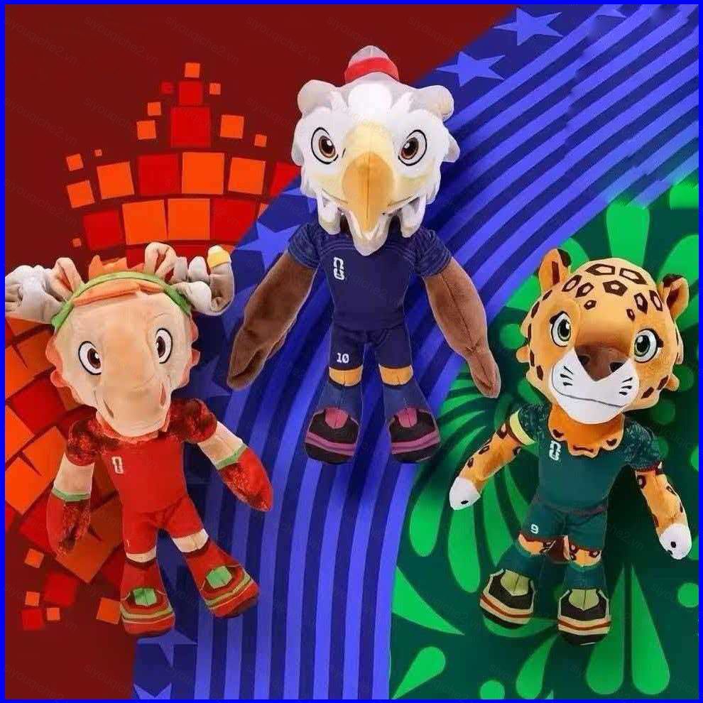 SV 2026 FIFA World Cup Canada-USA-Mexico Linh Vật Phong Ly Hợp Zayu Sang Trọng Búp Bê Sang Trọng San